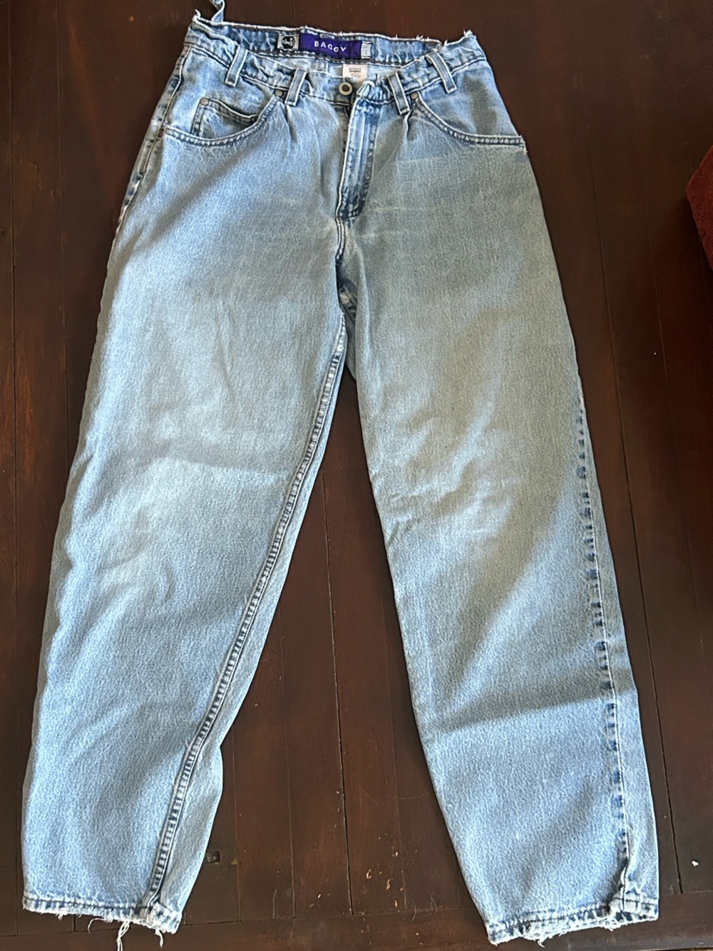 Levi's Silvertab Baggy Straight Jeans Light Wash Light Blue Denim Vintage 90s